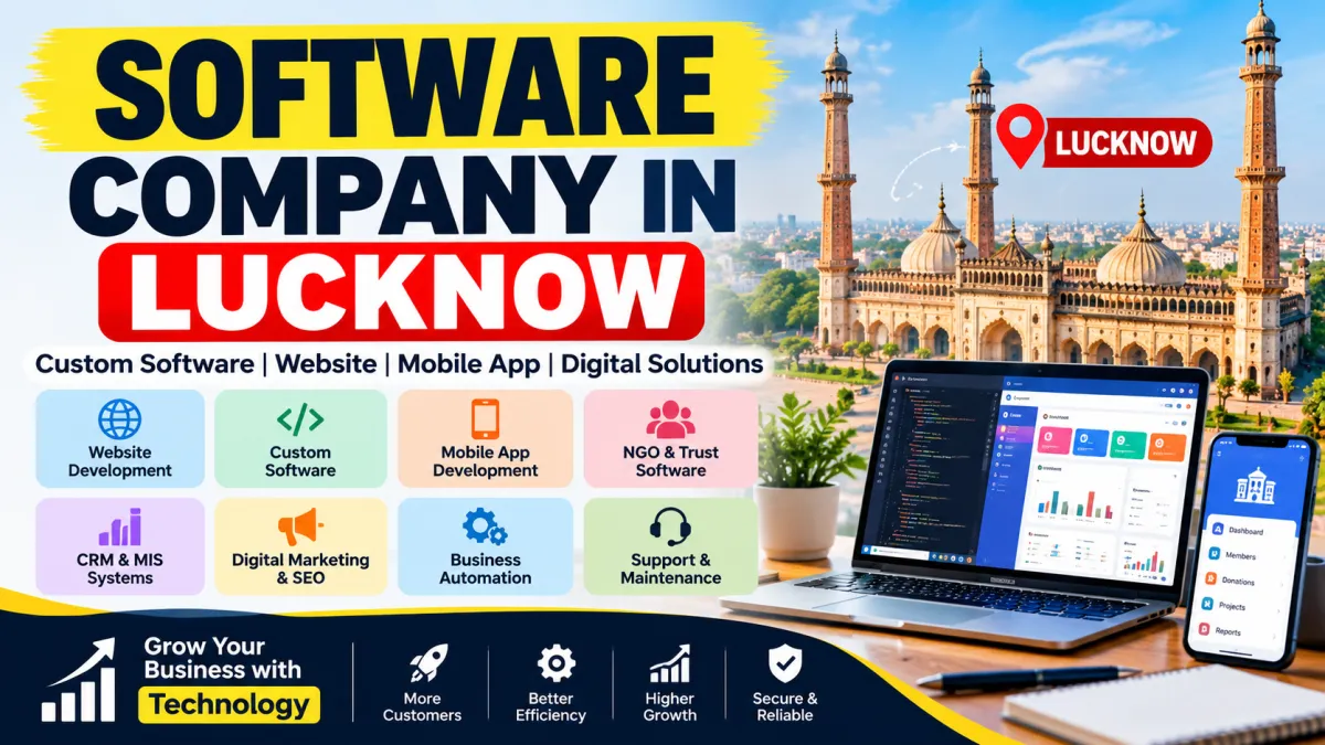 Software Company in Lucknow: Custom Software, Website and Mobile App Development