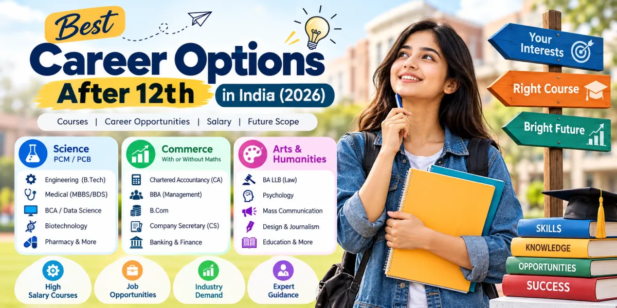 Best Career Options After 12th in India (2026): Courses, Salary & Future Opportunities